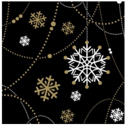 SALVETE SNOW NECKLASE BLACK 40X40