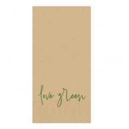 SALVETE NATURAL BRAON , LOVE GREEN , 40X40